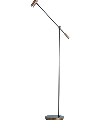 Belid - Golvlampa Cato höjd 100-143cm dimbar - Brun