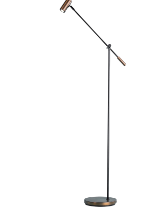 Belid - Golvlampa Cato höjd 100-143cm - Brun