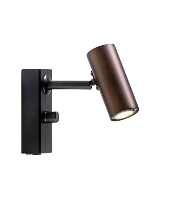 Belid - Vägglampa Cato enkel - Brun