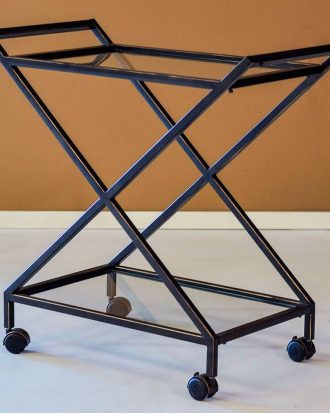 AG Home & Light - Serveringsvagn Valence B86xD45xH82cm - Brons