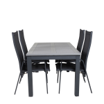 Venture Home - Matgrupp Athena inkl 4st Cassie matstolar - Grå