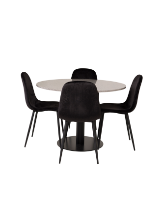 Venture Home - Matgrupp Ruben med Matstol Penally - Grå