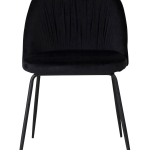 Venture Home - Matstol Wrinkles Sammet, 2-pack - Svart