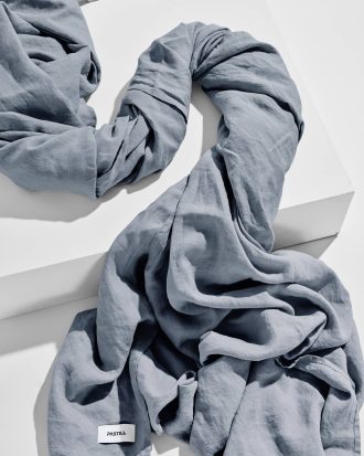 Pastill - Frank lakan i franskt lin - Blå - 180X260