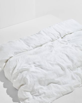 Pastill - Frank påslakan i franskt lin 220x210 cm - Vit - 220X210