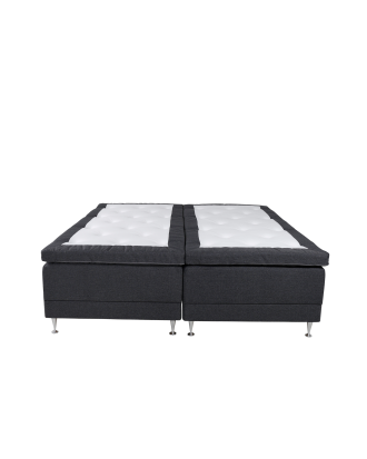 Venture Home - Kontinentalsäng med/fast Våxtorp tyg - Grå - 180X200