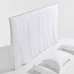 Pastill - Bonne överdrag till sänggavel, franskt lin - Vit - 180