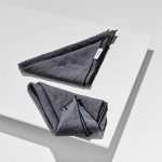 Pastill - Bonne servett i franskt lin 2-pack - Grå - 50X50