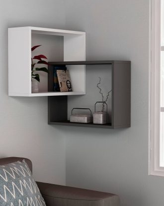 Homitis - Vägghylla Ring - Grå