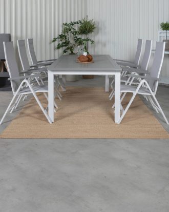 Venture Home - Matgrupp Alf med 6 st matstolar Alf - Grå