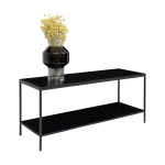 House Nordic - TV-bänk Vita. Melaminfolie med svarta ben - Svart