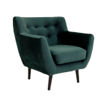 House Nordic - Karmstol Monte. Sammet med svarta ben - Grön