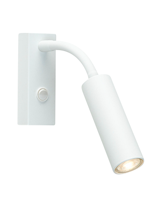 Belid - Vägglampa Cato Slim flexarm - Vit