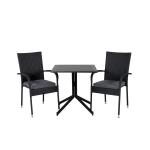 Venture Home - Caféset Way inkl 2st stolar Anna - Svart