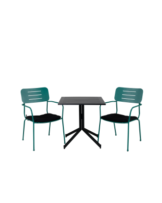 Venture Home - Caféset Way inkl 2st stolar Nicke - Svart