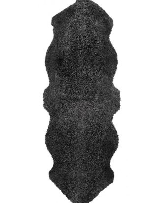 Skinnwille - Fårskinn Curly Dubbelt - Grå