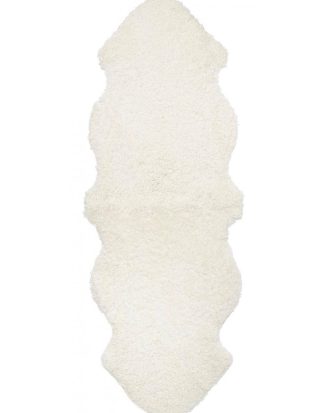 Skinnwille - Fårskinn Curly Dubbelt - Vit