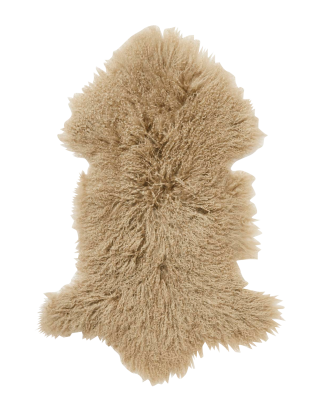 Skinnwille - Fårskinnsfäll Shansi - Brun