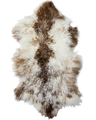 Skinnwille - Fårskinnsfäll Shansi - Brun