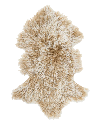 Skinnwille - Fårskinnsfäll Shansi - Brun