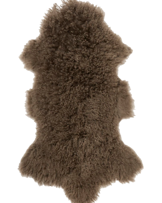 Skinnwille - Fårskinnsfäll Shansi - Brun