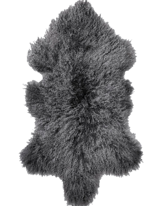 Skinnwille - Fårskinnsfäll Shansi - Grå