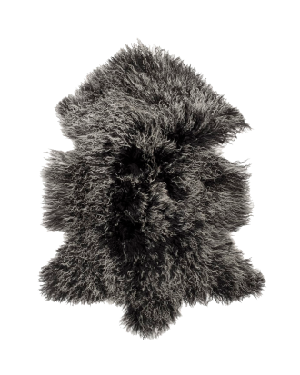 Skinnwille - Fårskinnsfäll Shansi - Svart