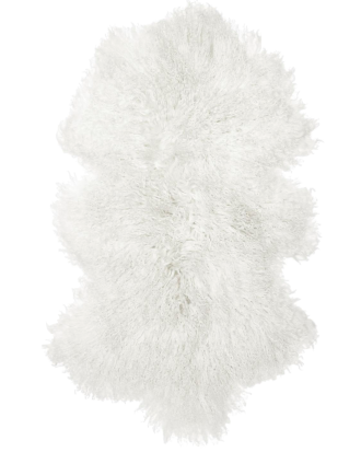 Skinnwille - Fårskinnsfäll Shansi - Vit