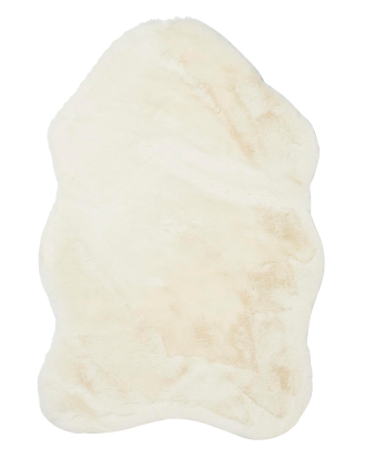 Skinnwille - Fäll Fluffy - Vit - 60X90