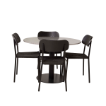 Venture Home - Matgrupp Razzia med 4 st matstolar Polly - Grå