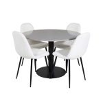 Venture Home - Matgrupp Razzia med 4 st matstolar Polar - Grå