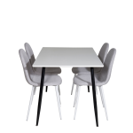 Venture Home - Matgrupp Polar med 4 st matstolar Polar - Vit