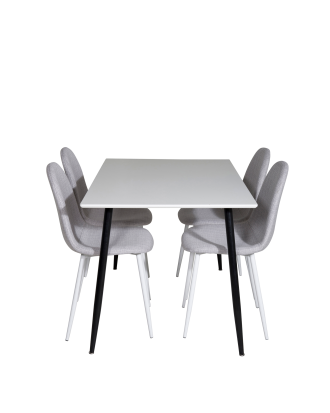 Venture Home - Matgrupp Polar med 4 st matstolar Polar - Vit