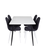 Venture Home - Matgrupp Polar med 4 st matstolar Polar - Vit