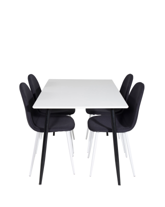 Venture Home - Matgrupp Polar med 4 st matstolar Polar - Vit