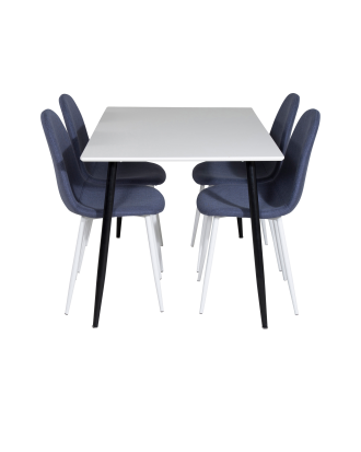 Venture Home - Matgrupp Polar med 4 st matstolar Polar - Vit