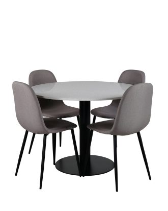 Venture Home - Matgrupp Razzia med 4 st matstolar Polar - Vit