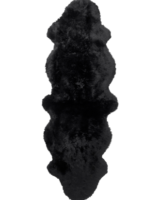 Skinnwille - Fårskinn Gently Dubbelt - Svart