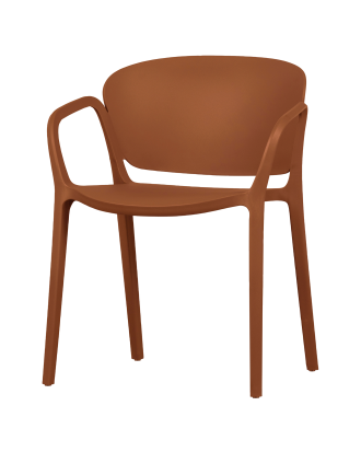 WOOOD - 4 stolar Bent - Orange