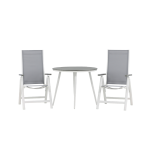 Venture Home - Matgrupp Break med 2st positionsstolar Albany Light - Grå