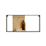 WOOOD - Vägghylla Meert 70 cm - Svart