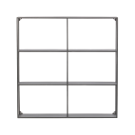 WOOOD - Vägghylla Meert 75x75 cm - Svart