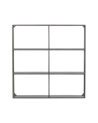 WOOOD - Vägghylla Meert 75x75 cm - Svart