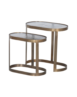 BePureHome - 2 sidobord Clean - Mässing