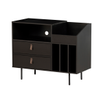 WOOOD - Vinylbänk Jackson - Svart