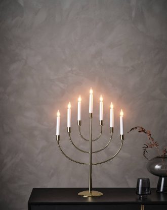 Star Trading - TITUS elljusstake LED - Mässing