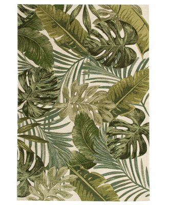 Borneo grön/sand - maskinvävd matta