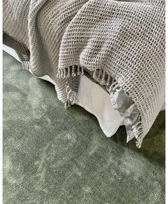 Feel grön - maskinvävd matta