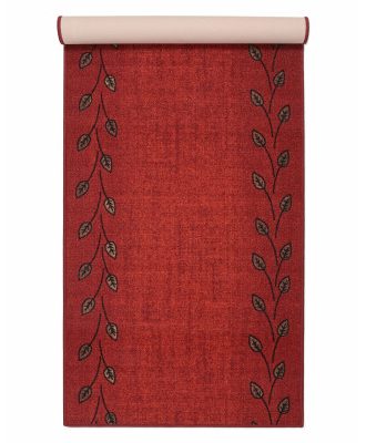 Leaf röd - gångmatta på metervara