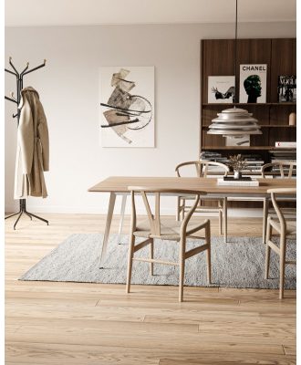 Cotton rug ljusgrå -  trasmatta